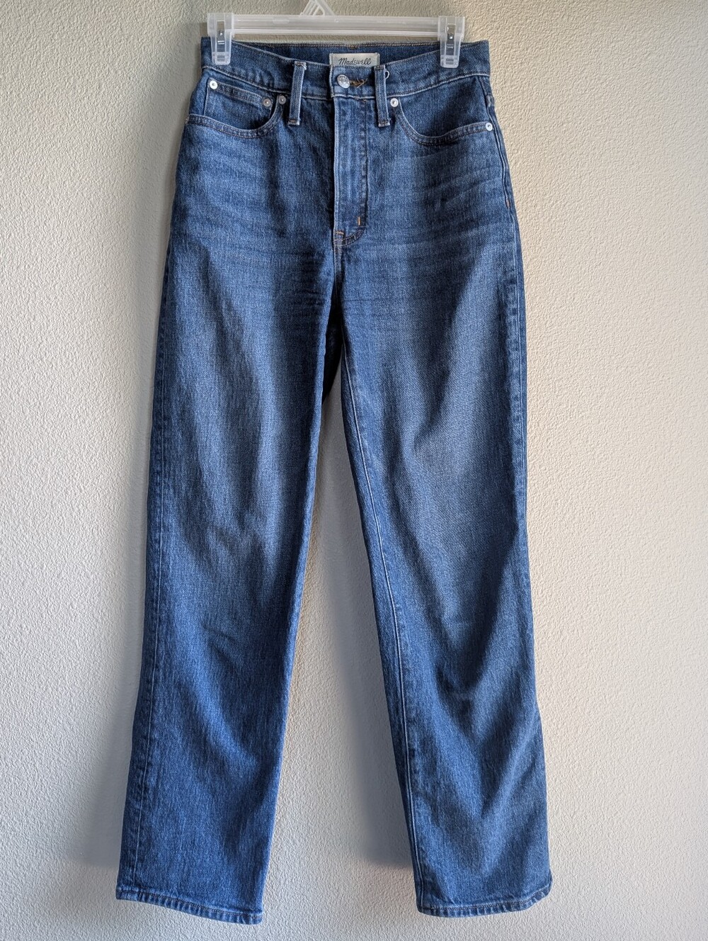 Madewell Size 25 Perfect Vintage Straight Jean Blue Straight-Leg Jeans